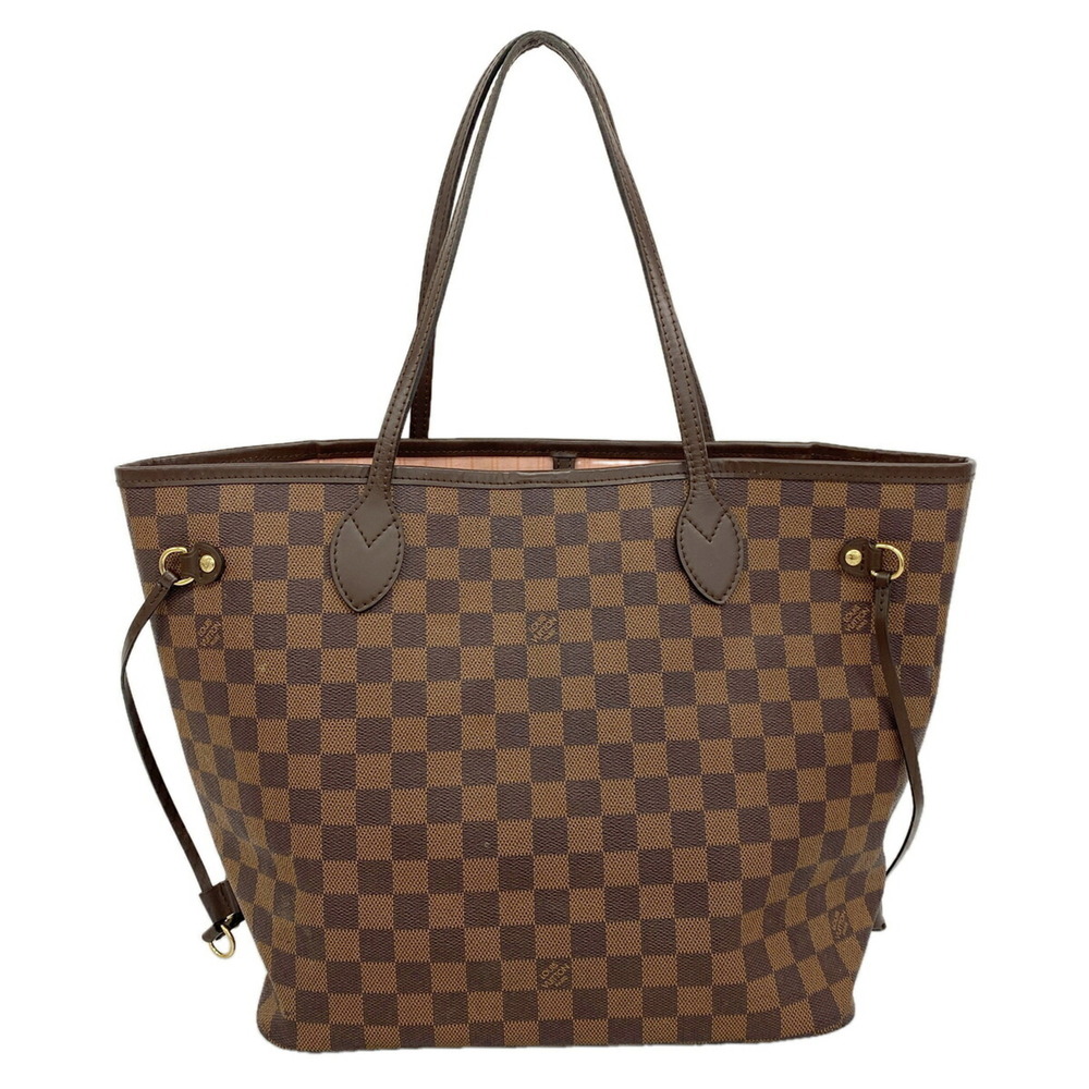 LOUIS VUITTON Brown Damier Neverfull MM Tote Bag